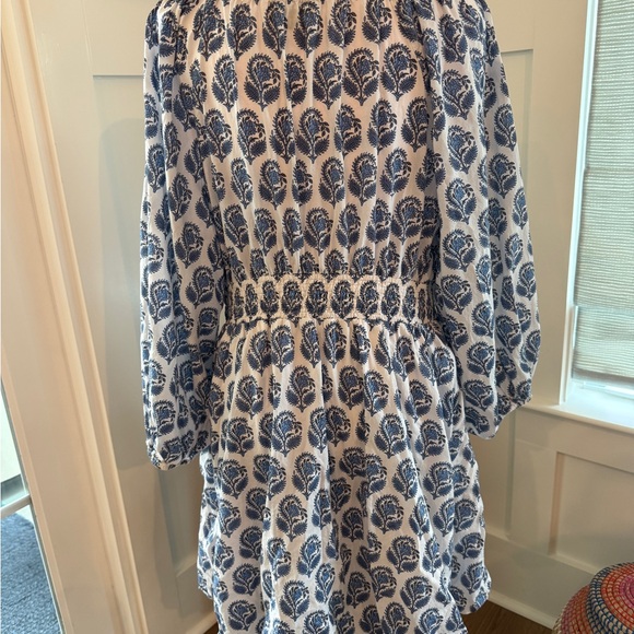 J. Crew V-Neck Mini Dress in Bouquet Block Print Size L - Picture 8 of 8
